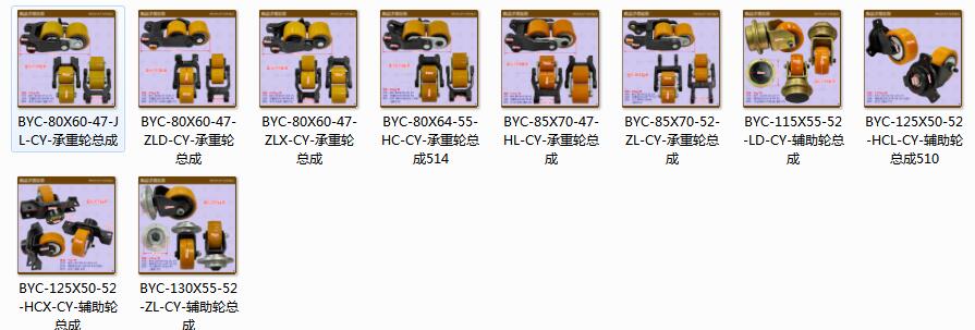 三類車聚氨酯輪子——承重輪總成 輔助輪總成